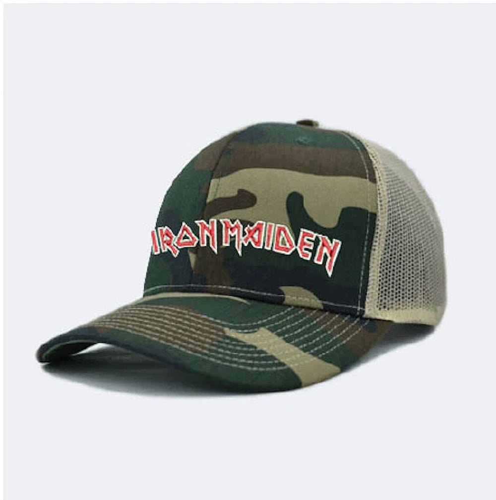 IRON MAIDEN アイアンメイデン (結成 50周年 ) - Camo / Trucker cap / キャップ / メンズ - PGS